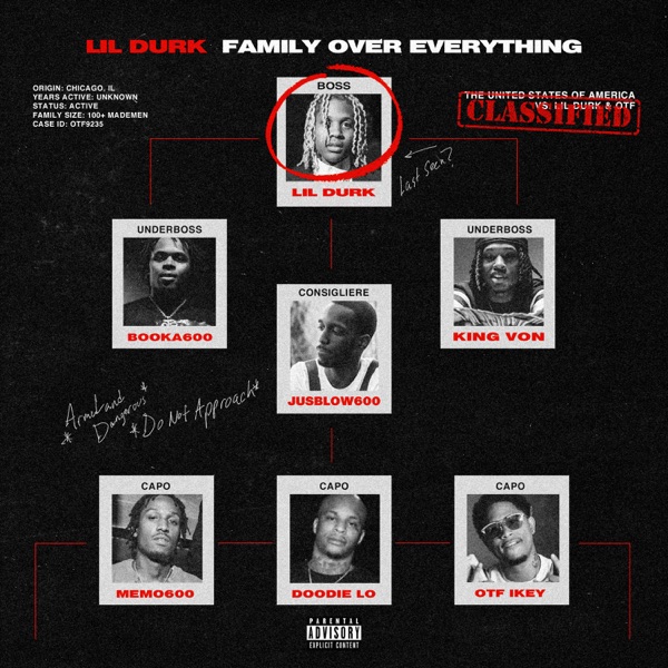 [FULL ALBUM] Lil Durk & Only The Family - Family Over Everything Mp3 Zip Fast Download Free audio Complete Mixtape 